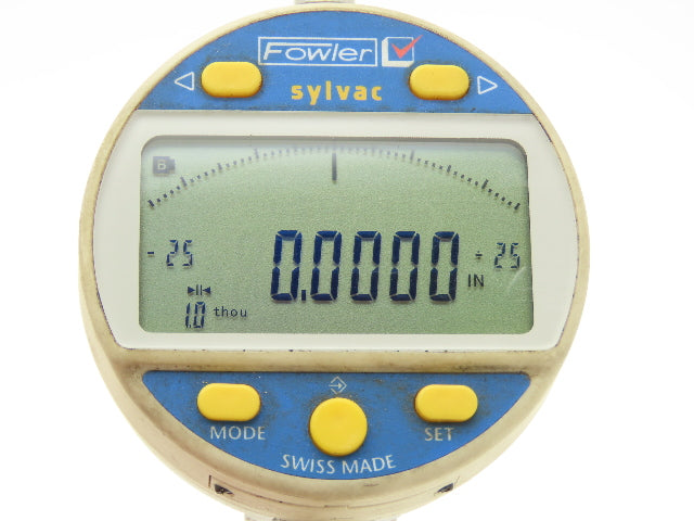 Fowler Sylvac 54-530-535-0 Mark VI Digital Indicator Analog Display 0-.5" 12.5mm