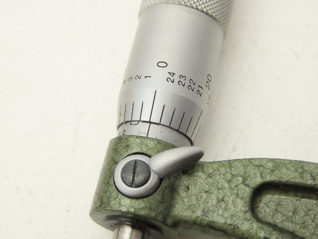 Mitutoyo 103-219 Outside Micrometer 4-5" Range .0001" Flat Anvil Ratchet Stop