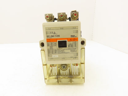 Fuji SC-N6(125) Motor Starter Contactor 3-Pole 125A 75Hp 120V Coil
