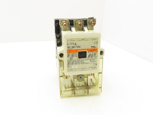 Fuji SC-N6(125) Motor Starter Contactor 3-Pole 125A 75Hp 120V Coil