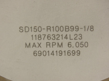 Norton 69014191699 Winter Grinding Wheel 6"X1/2"X1-1/4" Diamond 150 Grit Type 1