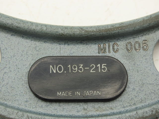 Mitutoyo 193-215 Digit Counter Outside Micrometer 4-5" Range .0001" Ratchet Stop