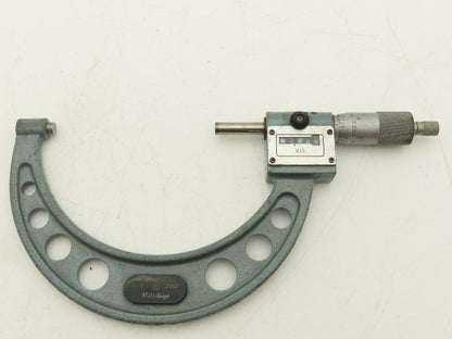 Mitutoyo 193-215 Digit Counter Outside Micrometer 4-5" Range .0001" Ratchet Stop