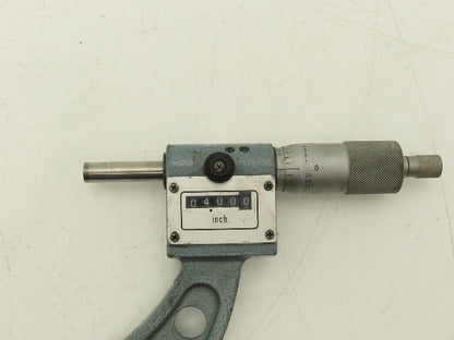 Mitutoyo 193-215 Digit Counter Outside Micrometer 4-5" Range .0001" Ratchet Stop