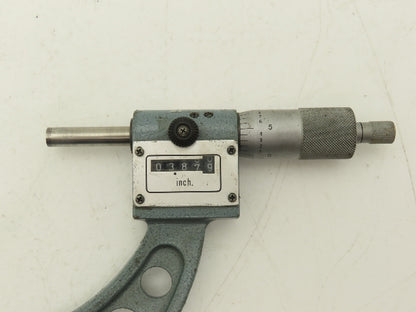 Mitutoyo 193-215 Digit Counter Outside Micrometer 4-5" Range .0001" Ratchet Stop