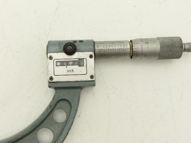 Mitutoyo 193-215 Digit Counter Outside Micrometer 4-5" Range .0001" Ratchet Stop