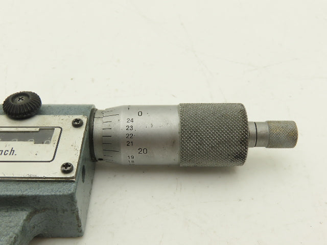 Mitutoyo 193-215 Digit Counter Outside Micrometer 4-5" Range .0001" Ratchet Stop
