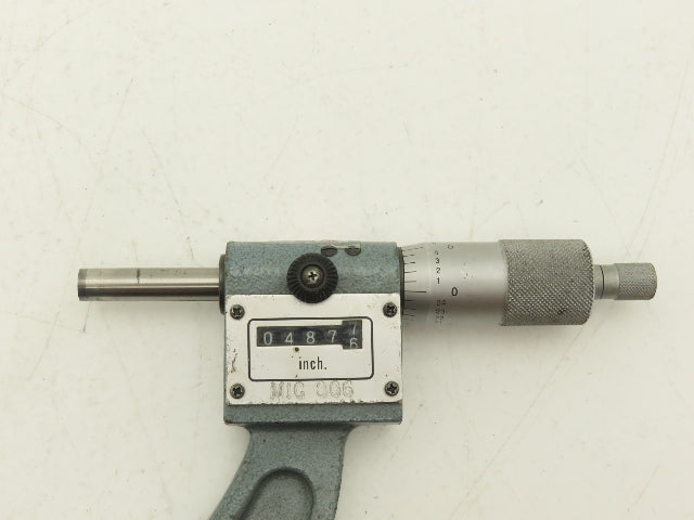 Mitutoyo 193-216 Digit Counter Outside Micrometer 5-6" Range .0001" Ratchet Stop