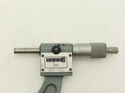 Mitutoyo 193-216 Digit Counter Outside Micrometer 5-6" Range .0001" Ratchet Stop