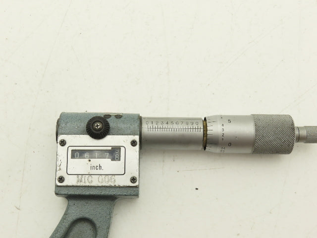 Mitutoyo 193-216 Digit Counter Outside Micrometer 5-6" Range .0001" Ratchet Stop