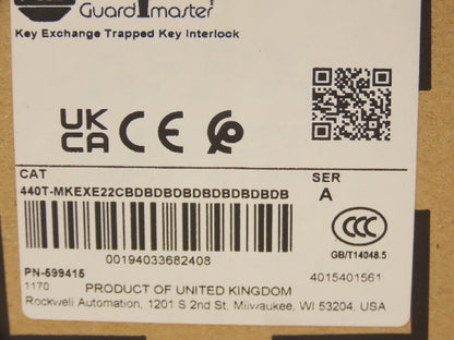 Allen Bradley 440T-MKEXE22CBDBDBDBDBDBDBDBDB Prosafe 9 Key Interlock Exchange