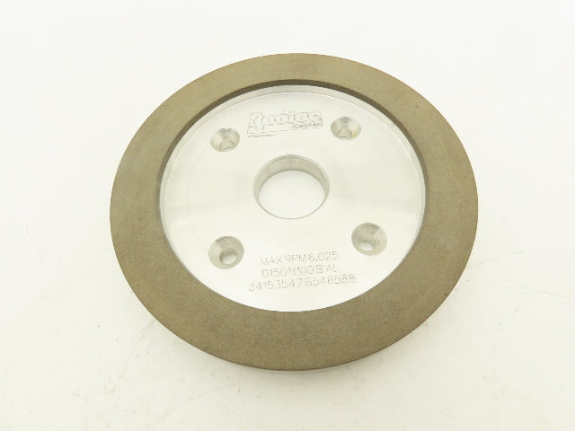 Radiac Abrasives D150R100BAL Diamond Grinding Wheel Tool Room 6" X 1-1/4"