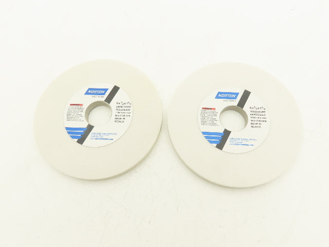 Norton 38A60-KVBE Grinding Wheel Tool Room 6" X 1/2 X 1-1/4 60 Grit Type 1