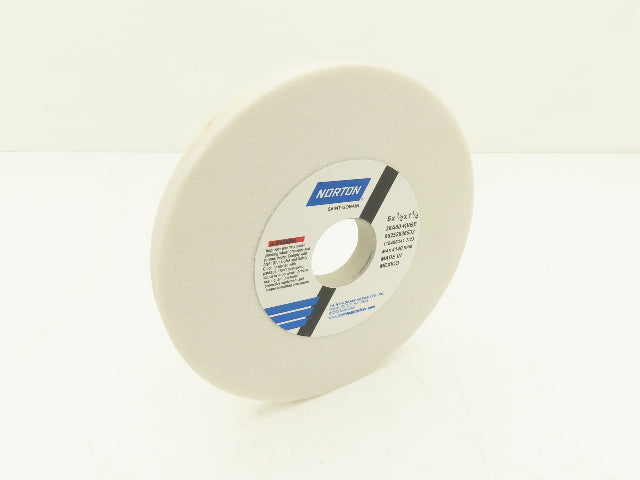 Norton 38A60-KVBE Grinding Wheel Tool Room 6" X 1/2 X 1-1/4 60 Grit Type 1