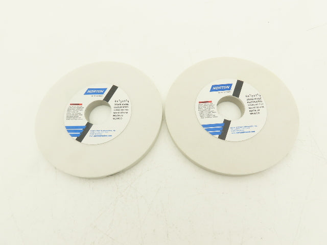 Norton 38A60-KVBE Grinding Wheel Tool Room 6" X 1/2 X 1-1/4 60 Grit Type 1