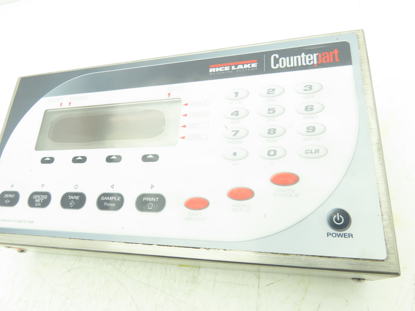 Rice Lake Counterpart Weigh Scale Display Configurable Counting Indicator 12VDC