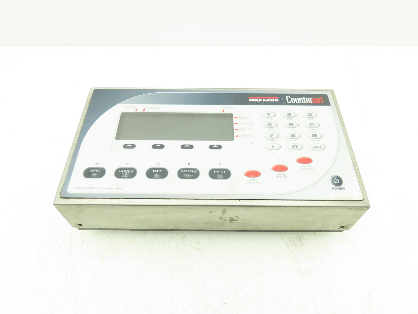 Rice Lake Counterpart Weigh Scale Display Configurable Counting Indicator 12VDC