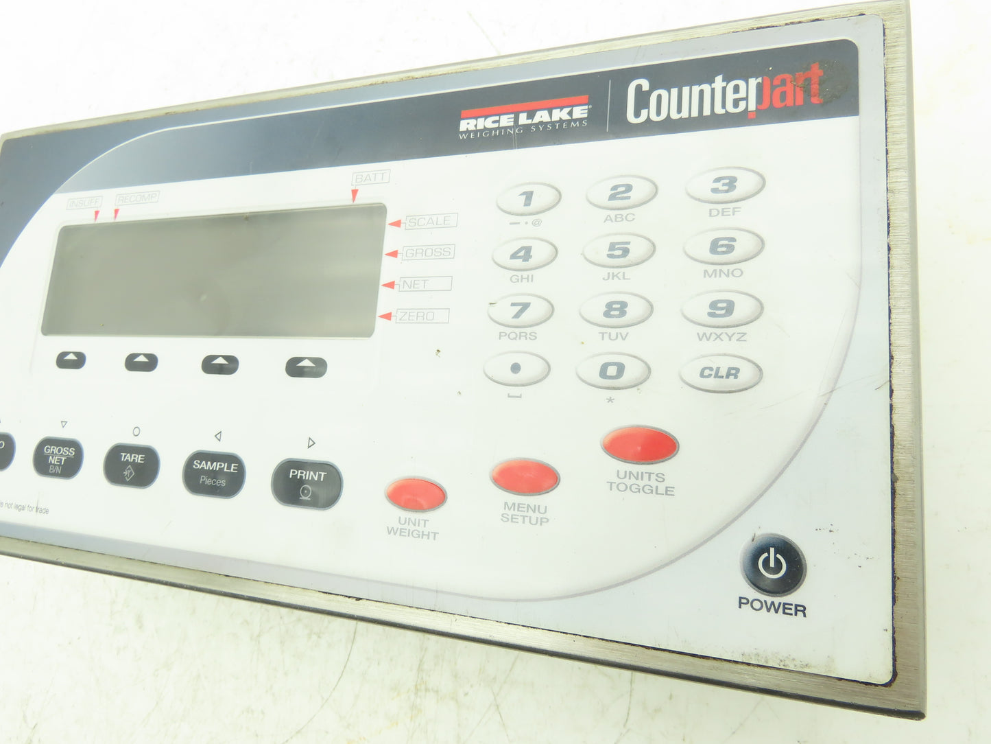 Rice Lake Counterpart Weigh Scale Display Configurable Counting Indicator 12VDC