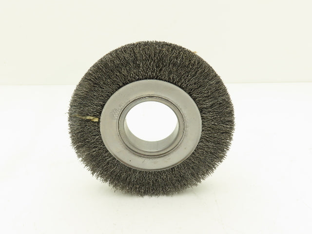 Weiler 03070 Crimped Wire Wheel  6" Dia .014 Steel Fill 2" Arbor Wide Face