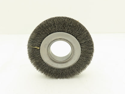 Weiler 03070 Crimped Wire Wheel  6" Dia .014 Steel Fill 2" Arbor Wide Face