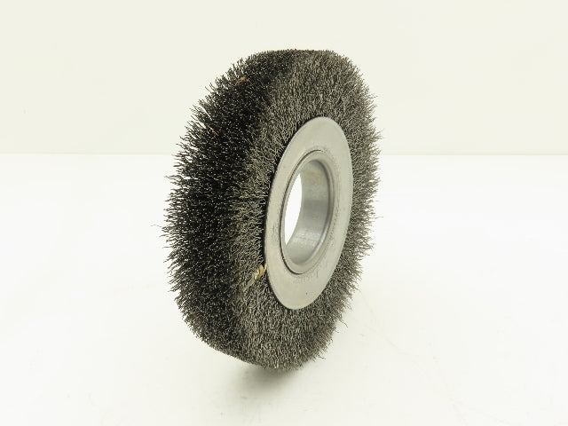 Weiler 03070 Crimped Wire Wheel  6" Dia .014 Steel Fill 2" Arbor Wide Face