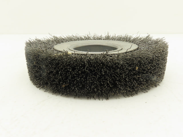 Weiler 03070 Crimped Wire Wheel  6" Dia .014 Steel Fill 2" Arbor Wide Face