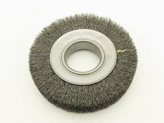 Weiler 03070 Crimped Wire Wheel  6" Dia .014 Steel Fill 2" Arbor Wide Face