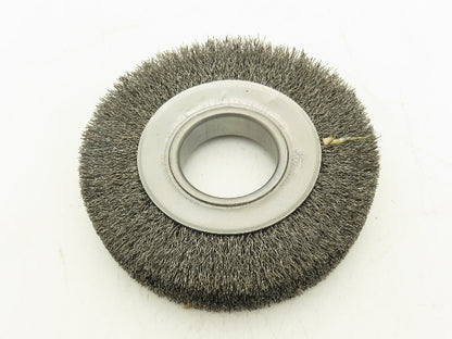 Weiler 03070 Crimped Wire Wheel  6" Dia .014 Steel Fill 2" Arbor Wide Face
