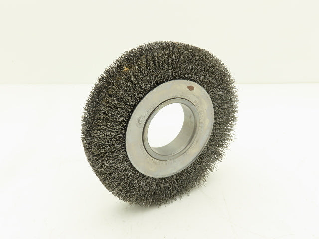 Weiler 03070 Crimped Wire Wheel  6" Dia .014 Steel Fill 2" Arbor Wide Face