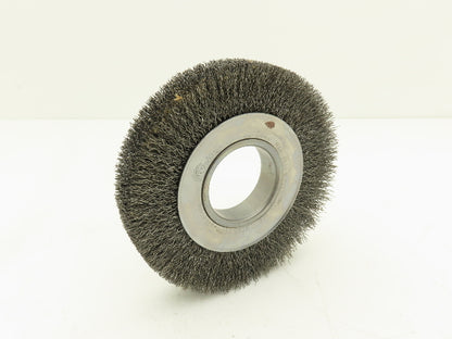 Weiler 03070 Crimped Wire Wheel  6" Dia .014 Steel Fill 2" Arbor Wide Face