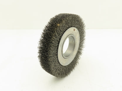Weiler 03070 Crimped Wire Wheel  6" Dia .014 Steel Fill 2" Arbor Wide Face