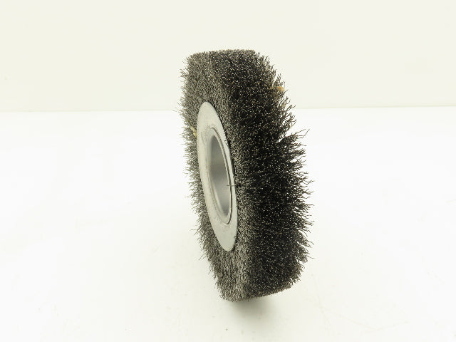 Weiler 03070 Crimped Wire Wheel  6" Dia .014 Steel Fill 2" Arbor Wide Face