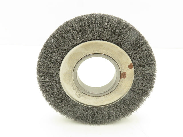 Weiler 06040 Crimped Wire Wheel  6" Dia .006 Steel Fill 2" Arbor Medium Face