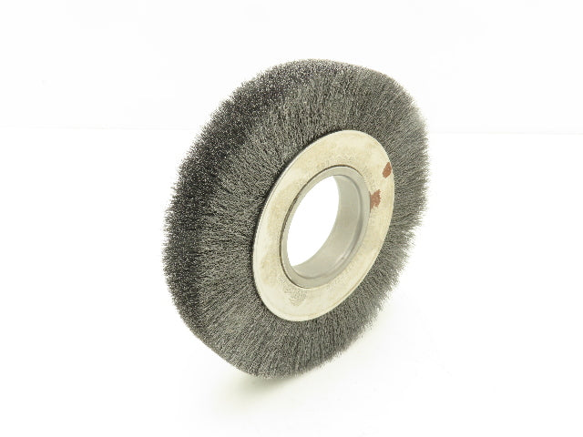 Weiler 06040 Crimped Wire Wheel  6" Dia .006 Steel Fill 2" Arbor Medium Face