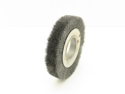 Weiler 06040 Crimped Wire Wheel  6" Dia .006 Steel Fill 2" Arbor Medium Face