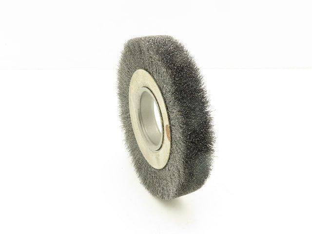 Weiler 06040 Crimped Wire Wheel  6" Dia .006 Steel Fill 2" Arbor Medium Face