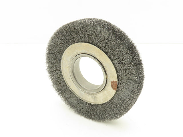 Weiler 06040 Crimped Wire Wheel  6" Dia .006 Steel Fill 2" Arbor Medium Face