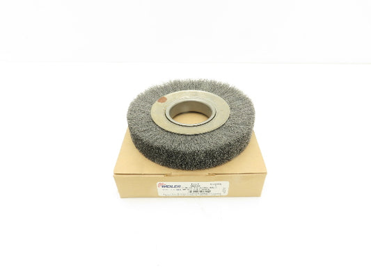 Weiler 06040 Crimped Wire Wheel  6" Dia .006 Steel Fill 2" Arbor Medium Face