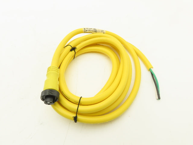 Allen Bradley 889N-F3AFC-12F QD Cordset 3 Pin Mini Straight 12' Ser B Lot Of 3