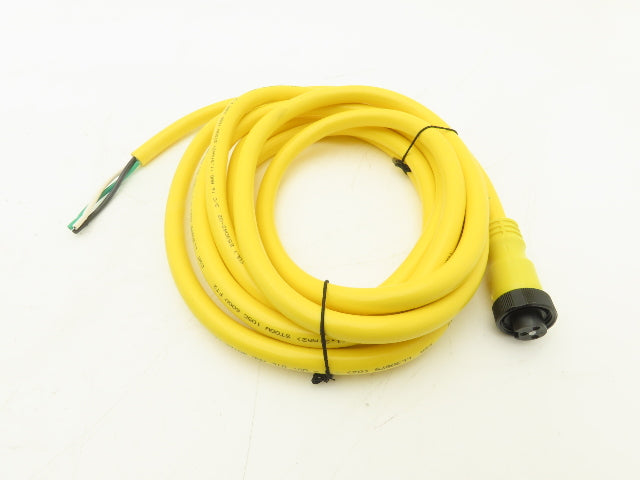 Allen Bradley 889N-F3AFC-12F QD Cordset 3 Pin Mini Straight 12' Ser B Lot Of 3