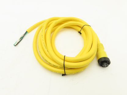 Allen Bradley 889N-F3AFC-12F QD Cordset 3 Pin Mini Straight 12' Ser B Lot Of 3