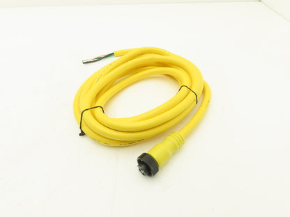 Allen Bradley 889N-F3AFC-12F QD Cordset 3 Pin Mini Straight 12' Ser B Lot Of 3