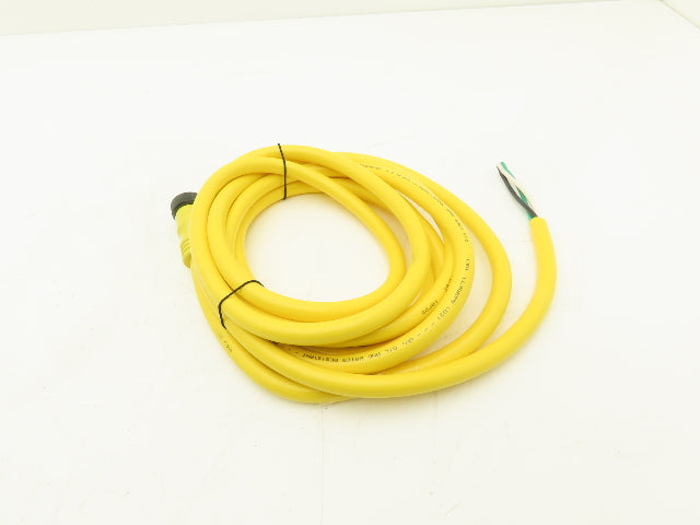 Allen Bradley 889N-F3AFC-12F QD Cordset 3 Pin Mini Straight 12' Ser B Lot Of 3