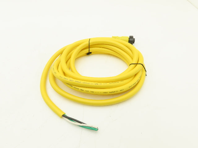 Allen Bradley 889N-F3AFC-12F QD Cordset 3 Pin Mini Straight 12' Ser B Lot Of 3