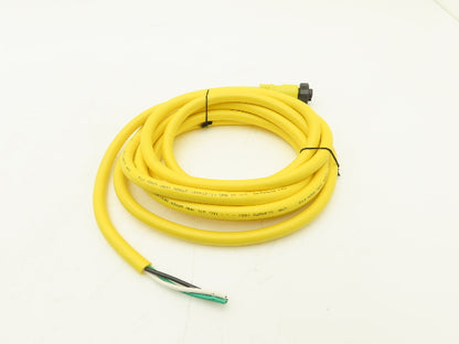 Allen Bradley 889N-F3AFC-12F QD Cordset 3 Pin Mini Straight 12' Ser B Lot Of 3