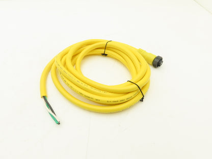Allen Bradley 889N-F3AFC-12F QD Cordset 3 Pin Mini Straight 12' Ser B Lot Of 3