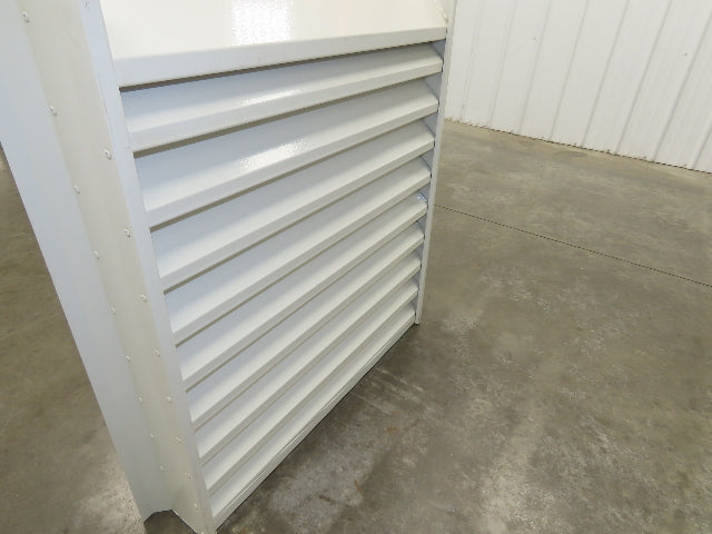 Fixed Louvered Intake Air Ventilation Grille 38" h x 35" W Hole Frame Lot of 2