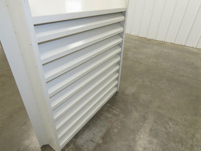 Fixed Louvered Intake Air Ventilation Grille 38" h x 35" W Hole Frame Lot of 2