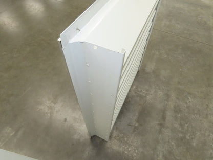 Fixed Louvered Intake Air Ventilation Grille 38" h x 35" W Hole Frame Lot of 2