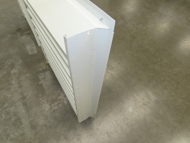 Fixed Louvered Intake Air Ventilation Grille 38" h x 35" W Hole Frame Lot of 2
